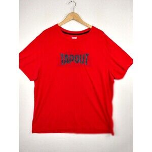 Tapout MMA T Shirt Mens XXL Red Black Graphic Y2K Spellout Logo Gym Tee Martial